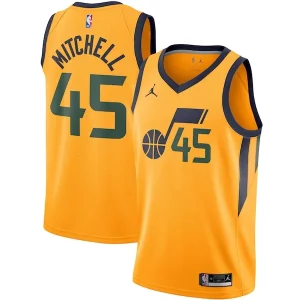 Bellissimo Elegante Donovan Mitchell Utah Jazz Jordan Brand 2020/21 Swingman Jersey Statement Edition Gold