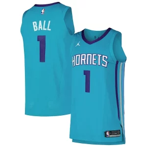 Lussuoso LaMelo Ball Charlotte Hornets Jordan Brand Authentic Player Jersey Icon Edition Teal