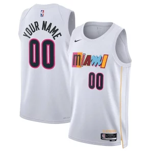 Comodo Miami Heat Nike Unisex 2022/23 Swingman Custom Jersey City Edition White