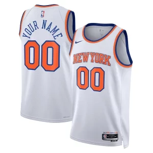 Robusto Attraente Splendido New York Knicks Nike Unisex Swingman Custom Jersey White Association Edition/Blue