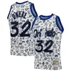 Bellissimo Lussuoso Shaquille O'Neal Orlando Magic 1994/95 Hardwood Classics Doodle Swingman Player Jersey White