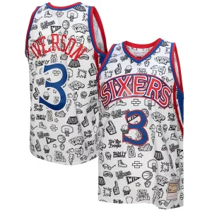 Comodo Robusto Meraviglioso Allen Iverson Philadelphia 76ers 1996/97 Swingman Jersey White
