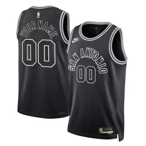 Cool Carino Classico San Antonio Spurs Nike Unisex 2022/23 Custom Swingman Jersey Classic Edition Black