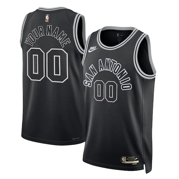 Cool Carino Classico San Antonio Spurs Nike Unisex 2022/23 Custom Swingman Jersey Classic Edition Black