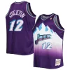 Lussuoso John Stockton Utah Jazz Big & Tall Hardwood Classics 1996/97 Swingman Jersey Purple