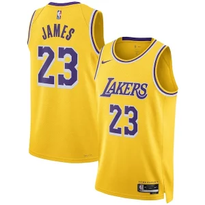 Pratico Prestigioso Magnifico LeBron James Los Angeles Lakers Nike Unisex Swingman Jersey Icon Edition Gold/White