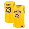 Duraturo Fantastico Carino LeBron James Los Angeles Lakers Youth Fast Break Replica Player Jersey Icon Edition Gold