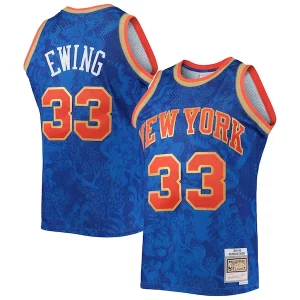 Fascinante Carino Moderno Patrick Ewing New York Knicks Hardwood Classics 1991/92 Lunar New Year Swingman Jersey Blue