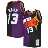 Pratico Gorgeous Steve Nash Phoenix Suns Hardwood Classics 1996/97 Split Swingman Jersey Purple/Black
