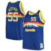 Eccezionale Dikembe Mutombo Denver Nuggets 1991/92 Big & Tall Hardwood Classics Swingman Jersey Royal