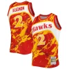 Comodo Delizioso Stacey Augmon Atlanta Hawks 1991/92 Hardwood Classics Marble Swingman Jersey Red
