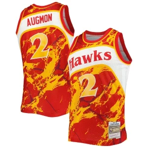 Comodo Delizioso Stacey Augmon Atlanta Hawks 1991/92 Hardwood Classics Marble Swingman Jersey Red