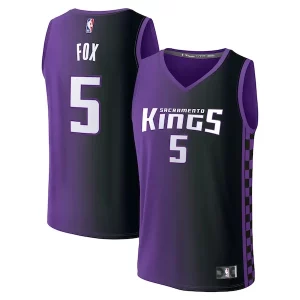 Cool De'Aaron Fox Sacramento Kings Fast Break Replica Player Jersey Statement Edition Purple