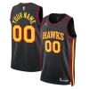 Accattivante Resistente Atlanta Hawks Jordan Brand Unisex 2022/23 Swingman Custom Jersey Statement Edition Black