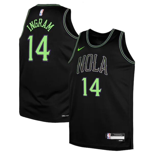 Accattivante Classico Pratico Brandon Ingram New Orleans Pelicans Nike Youth Swingman Replica Jersey City Edition Black