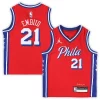 Versatile Joel Embiid Philadelphia 76ers Jordan Brand Preschool 2022/23 Replica Jersey Statement Edition Red