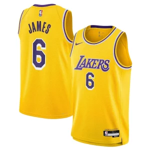 Bellissimo LeBron James Los Angeles Lakers Nike Youth Swingman Jersey Icon Edition Gold