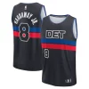 Attraente Elegante Eccezionale Tim Hardaway Jr. Detroit Pistons Youth Fast Break Player Jersey Statement Edition Black
