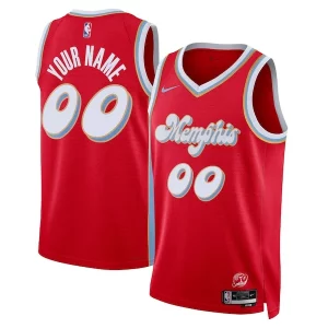 Moderno Sofisticato Fascinante Memphis Grizzlies Nike Unisex 2024/25 Custom Swingman Jersey City Edition Red