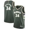 Attraente Moderno Giannis Antetokounmpo Milwaukee Bucks Nike Youth Swingman Jersey Icon Edition Hunter Green