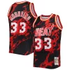 Magnifico Alonzo Mourning Miami Heat 1996/97 Hardwood Classics Marble Swingman Jersey Black