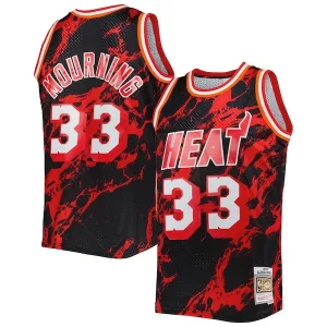Magnifico Alonzo Mourning Miami Heat 1996/97 Hardwood Classics Marble Swingman Jersey Black