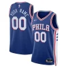 Fantastico Philadelphia 76ers Nike Unisex 2022/23 Swingman Custom Jersey Royal Icon Edition