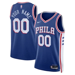 Fantastico Philadelphia 76ers Nike Unisex 2022/23 Swingman Custom Jersey Royal Icon Edition