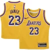 Trendy Comodo Eccezionale LeBron James Los Angeles Lakers Nike Preschool Dri FIT Swingman Player Jersey Icon Edition Gold