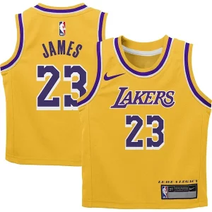 Trendy Comodo Eccezionale LeBron James Los Angeles Lakers Nike Preschool Dri FIT Swingman Player Jersey Icon Edition Gold