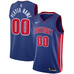 Versatile Attraente Moderno Detroit Pistons Nike Swingman Custom Jersey Blue Icon Edition