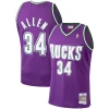 Resistente Magnifico Ray Allen Milwaukee Bucks 2000/01 Hardwood Classics Swingman Jersey Purple