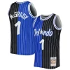 Attraente Robusto Sofisticato Tracy McGrady Orlando Magic Hardwood Classics 2003/04 Split Swingman Jersey Blue/Black