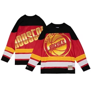 Ottimo Houston Rockets Women's Hardwood Classics Big Face 4.0 Hockey Jersey Red