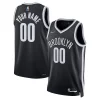 Classico Brooklyn Nets Nike 2021/22 Diamond Swingman Custom Jersey Icon Edition Black