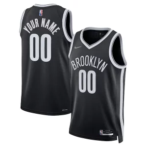 Classico Brooklyn Nets Nike 2021/22 Diamond Swingman Custom Jersey Icon Edition Black