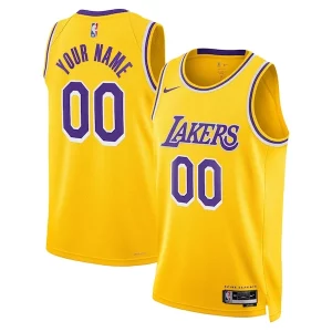 Stupendo Los Angeles Lakers Nike Unisex Swingman Custom Jersey Gold Icon Edition