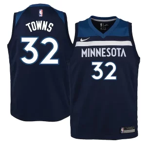 Delizioso Gorgeous Karl Anthony Towns Minnesota Timberwolves Nike Youth Swingman Jersey Navy Icon Edition