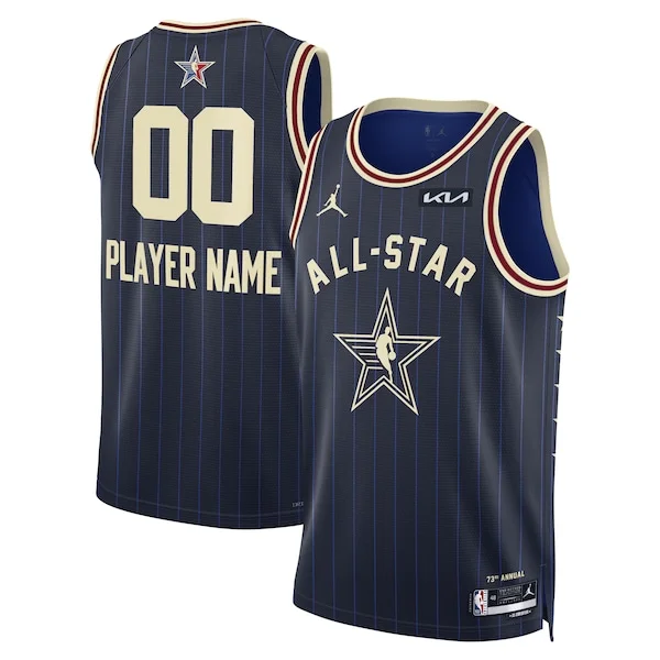 Eccezionale Prestigioso Jordan Brand Unisex 2024 NBA All Star Game Swingman Custom Jersey Navy