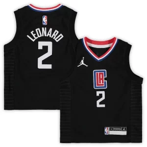 Gorgeous Eccezionale Kawhi Leonard LA Clippers Jordan Brand Preschool 2020/21 Fast Break Replica Jersey Statement Edition Black