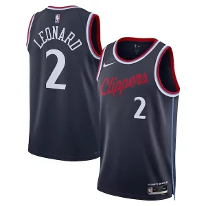 Pratico Ottimo Kawhi Leonard LA Clippers Nike Unisex 2024/25 Swingman Jersey Navy Icon Edition