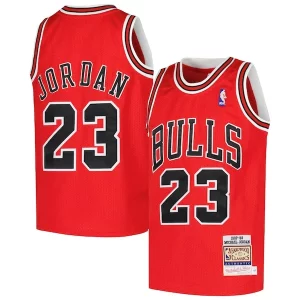 Elegante Meraviglioso Cool Michael Jordan Chicago Bulls Youth Hardwood Classics 1997/98 Authentic Jersey Red