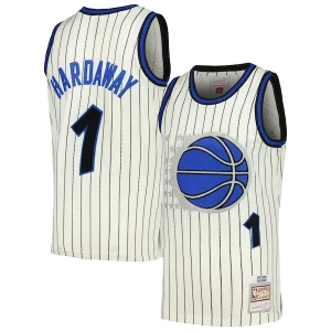 Pratico Penny Hardaway Orlando Magic Chainstitch Swingman Jersey Cream
