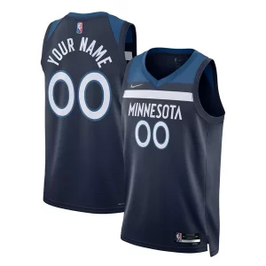 Prestigioso Minnesota Timberwolves Nike 2021/22 Diamond Swingman Custom Jersey Icon Edition Navy