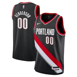 Magnifico Lussuoso Robusto Scoot Henderson Portland Trail Blazers Nike Youth Swingman Jersey Icon Edition Black