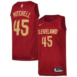 Cool Donovan Mitchell Cleveland Cavaliers Nike Swingman Player Jersey Icon Edition Wine