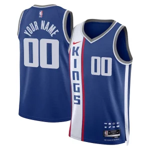 Sofisticato Raffinato Magnifico Sacramento Kings Nike Unisex 2023/24 Custom Swingman Jersey Blue City Edition