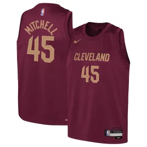 Classico Donovan Mitchell Cleveland Cavaliers Nike Youth Swingman Jersey Icon Edition Wine