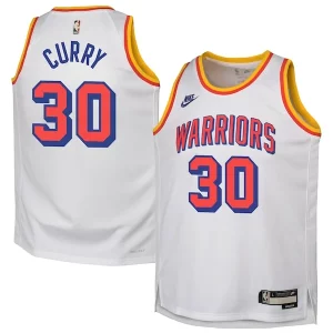 Sofisticato Versatile Stephen Curry Golden State Warriors Nike Youth 2024/25 Swingman Jersey White Classic Edition