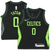 Delizioso Jayson Tatum Boston Celtics Nike Preschool 2024/25 Swingman Player Jersey City Edition Black
